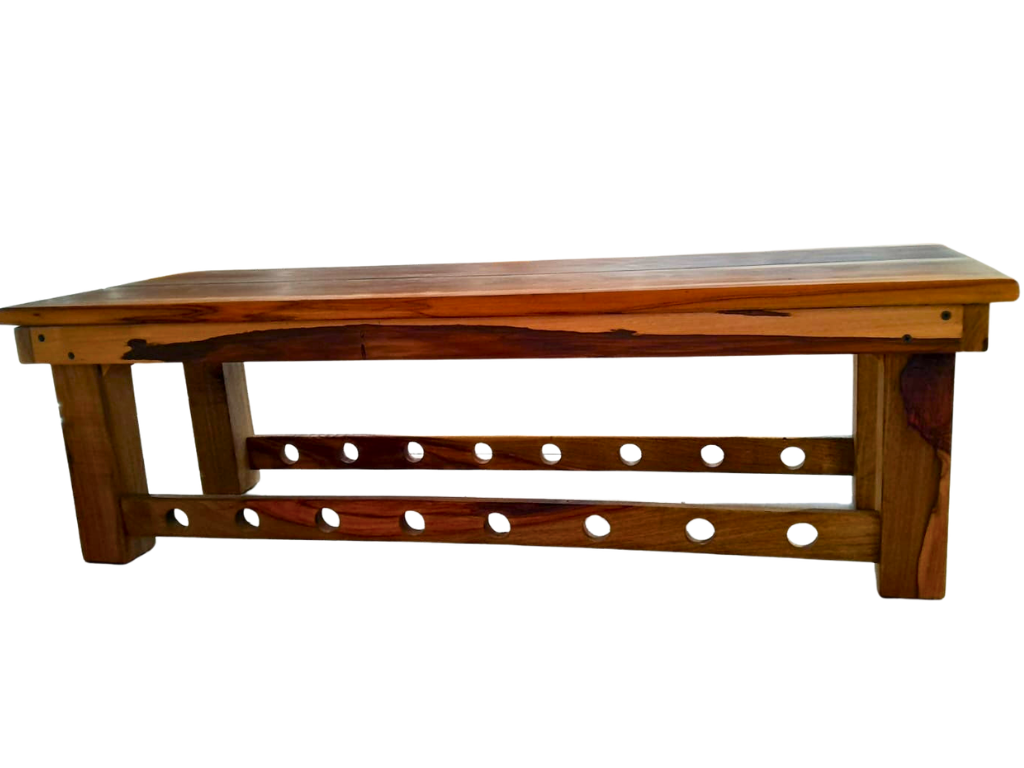 Banco para Setu Bandha | Madera Maciza de Guayubira - Imagen 2