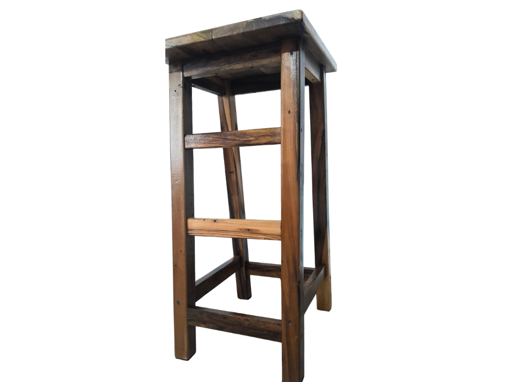 Banco Alto para Yoga (Tall Stool) | Madera de Guayubira